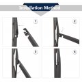 X Autohaux Rear Windshield Wiper Blade Arm Set For Chevrolet Spark 2010-2015 380mm 15inch