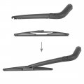 X Autohaux Rear Windshield Wiper Blade Arm Set For Chevrolet Spark 2010-2015 380mm 15inch
