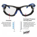 3m S1101sgaf-kt -s1101 Safety Glasses Solus 1000 Series 1 Pair Ansi Z87 Scotchgard Anti-fog Clear Lens Blue Black Frame
