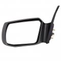 Black Left Side Mirror Fit For 2007-2012 Nissan Altima Smooth Glass Non-folding Non-heated
