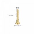 Uxcell Wood Screws M3 5 X 20mm Slotted Round Head Brass Self-tapping Screw 50 Pcs