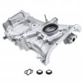 A-premium Engine Timing Chain Cover With Oil Pump Compatible Nissan Sentra 1995-1999 200sx 1995-1998 L4 1 6l Dohc Ga16de