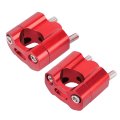 Keenso Motorcycle Handlebar Riser Cnc Aluminum Alloy 2pcs 22mm-28mm Clamp Adapter For 1 1in And 0 87in Handlebars Riders Riding