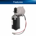 Heyiarbeit Gw6280 Dc 24v 100rpm Reversible Worm Gear Motor High Torque Speed Reducing Electric Gearbox Left Shaft