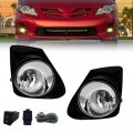 Fog Lights For Corolla 2011 2012 2013 Front Bumper Lamp Assembly With Chrome Bezels H11 Halogen Bulbs Wiring Harness And Switch 