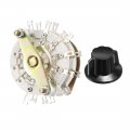 Uxcell 2p7t Pole 7 Position 2 Deck Band Channel Rotary Switch Selector With Knob