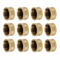 Universal Solid Brass Refill 1 Lb Propane Bottle Gas Tank Cylinder Sealed Protect Cap For Outdoor Camping 12 Pack 