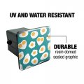 Sunny Side Eggs Pattern Tow Trailer Hitch Cover Plug Insert