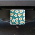 Sunny Side Eggs Pattern Tow Trailer Hitch Cover Plug Insert