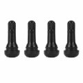 50pcs Tr413 Tire Valve Stems Short Rubber Black Tubeless Valves For General Cars Without Inner Wheel Pores 1 25 In Effective 