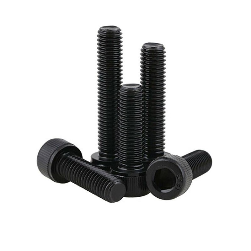 Black Left Threaded Hex Hexagon Socket Cap Screws Reverse Tooth Thread Cup Head Allen Bolts Din912 Grade 12 9 M5-m12 Size