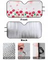 Valentine S Red Flower Car Windshield Sun Shade Portable Truck Sunshade Visor Cover Auto Vehicle Front Window Uv Block Screen