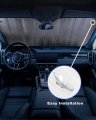 Valentine S Red Flower Car Windshield Sun Shade Portable Truck Sunshade Visor Cover Auto Vehicle Front Window Uv Block Screen