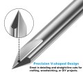 V Groove Router Bit 60 Degree 1 4 Shank Cnc Engraving Bits Solid Carbide Cutter For Fine Carving Sign Making 2pcs