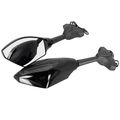 Black Integrated Amber Led Turn Signal Blinker Rearview Side Mirrors Smoke Lens Arrow Accent Light For Honda Cbr 600 929 954