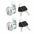 Uxcell Cam Lock 5 8 Cylinder Length With No 9 Nut-on Type Keyed Different 2pcs