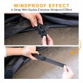 X Autohaux Waterproof All Weather Quad Atv Cover 4 Wheelers With Straps Reflective Universal Fit Black Silver Coating Inside L