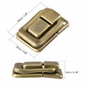Uxcell Toggle Catch Lock 38mm Retro Decorative Brass Hasp W Screws For Suitcase Chest Trunk Latch Clasp Pack Of 2