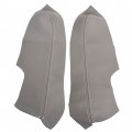 Waltyotur 1 Set Of Gray Door Panels Armrest Cover Synthetic Leather Protector Replacement For Civic 2006-2011 Sedan