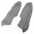 Waltyotur 1 Set Of Gray Door Panels Armrest Cover Synthetic Leather Protector Replacement For Civic 2006-2011 Sedan