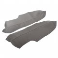 Waltyotur 1 Set Of Gray Door Panels Armrest Cover Synthetic Leather Protector Replacement For Civic 2006-2011 Sedan