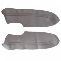 Waltyotur 1 Set Of Gray Door Panels Armrest Cover Synthetic Leather Protector Replacement For Civic 2006-2011 Sedan