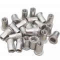 Aluminum Flat Head M6 Blind Insert Rivet Nut Rivnut 6mm Pack Of 25 