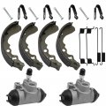 M Mati Front Brake Wheel Cylinders Shoes For Kawasaki Mule 500 520 550 Kaf300 43092-1057 41047-1051