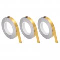 Uxcell 3pcs 0 8 Inch X 164ft Foil Self Adhesive Tile Sticker Gap Sealing Tape Strip Metalized Polyester Film For Graphic Arts