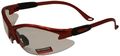 Global Vision Safety Shop Glasses Orange Frame Clear Lens 