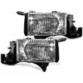 Epic Lighting Oe Style Replacement Clear Headlights W O Corner Light Assembly For Dodge 1994-2002 Ram Pickup Left Driver Right 