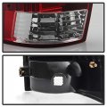 Acanii For 2005-2015 Toyota Tacoma Red Lens Led Tube Tail Lights Lamps 05-15 Left Right
