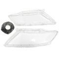 2pcs Headlight Lens Cover Lampshade Left And Right Side For Lincoln Mkx 2014-2018 