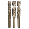 3pcs 11 16 M35 Cobalt Twist Drill Bits High-speed Steel Jobber Bit For Stainless Hardened Metal Cast Iron Aluminum Copper Soft