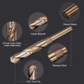 3pcs 11 16 M35 Cobalt Twist Drill Bits High-speed Steel Jobber Bit For Stainless Hardened Metal Cast Iron Aluminum Copper Soft