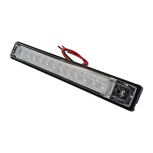2 Pack 6 X1 Red Led Slim Line Utility Strip Lights 12 Leds Rv Boat