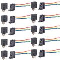 E Support Car Relay 12v 30a Spdt 5pin Socket Pack Of 10 