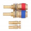 Yuecoom Quick Fitting Hose Connector Water Cooled Gas Adapter Brass Connect Fittings For Tig Welding Torch