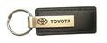 Toyota Black Leather Key Chain