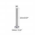 Uxcell M3x22mm Machine Screws Pan Phillips Cross Head Screw 304 Stainless Steel Fasteners Bolts 60pcs