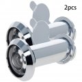 Othmro Safety Door Viewer 35-50mm Silver 200a Durable For Home Office Hotel 2pcs