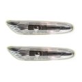 Front Side Marker Lights For Bmw 325i 325xi 2006 Driver And Passenger Pair Clear Lens Replacement 63137253325 63137253326 
