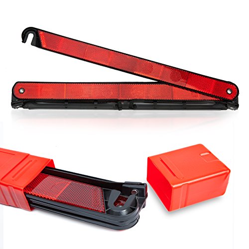 Always Prepared Safety Visibility Kit W Storage Bag 2 X Foldable Emergency Triangles Roadside Warning Light Reflective Vest
