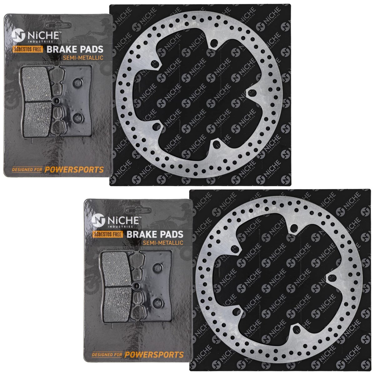 Niche Front Brake Rotor Pad Semi Metallic Kit For Bmw K1200s R1100s K1200r 34117690170 34117711428 34118526575