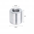 Uxcell 10pcs Aluminum Spacer 4 Bore X 2 Od Length Screw Standoff Bushing Plain Finish Round Metal For 1 Id Screws Bolts And