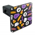 Cute Halloween Candy Ghost Skull Pattern Tow Trailer Hitch Cover Plug Insert