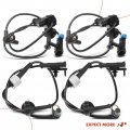 A-premium Front And Rear Abs Wheel Speed Sensor Compatible With Chevrolet Gmc Cadillac Models Tahoe Suburban 1500 2500