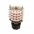 Uxcell 8 Pole 5 Position Four Decks 48 Terminal Band Channel Rotary Switch W Round Cap