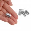 Uxcell 10pcs Aluminum Spacer 5mm Bore 10mm Od 13 2mm Length Screw Standoff Bushing Plain Finish Round For M5 Screws Bolts And