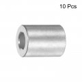 Uxcell 10pcs Aluminum Spacer 5mm Bore 10mm Od 13 2mm Length Screw Standoff Bushing Plain Finish Round For M5 Screws Bolts And